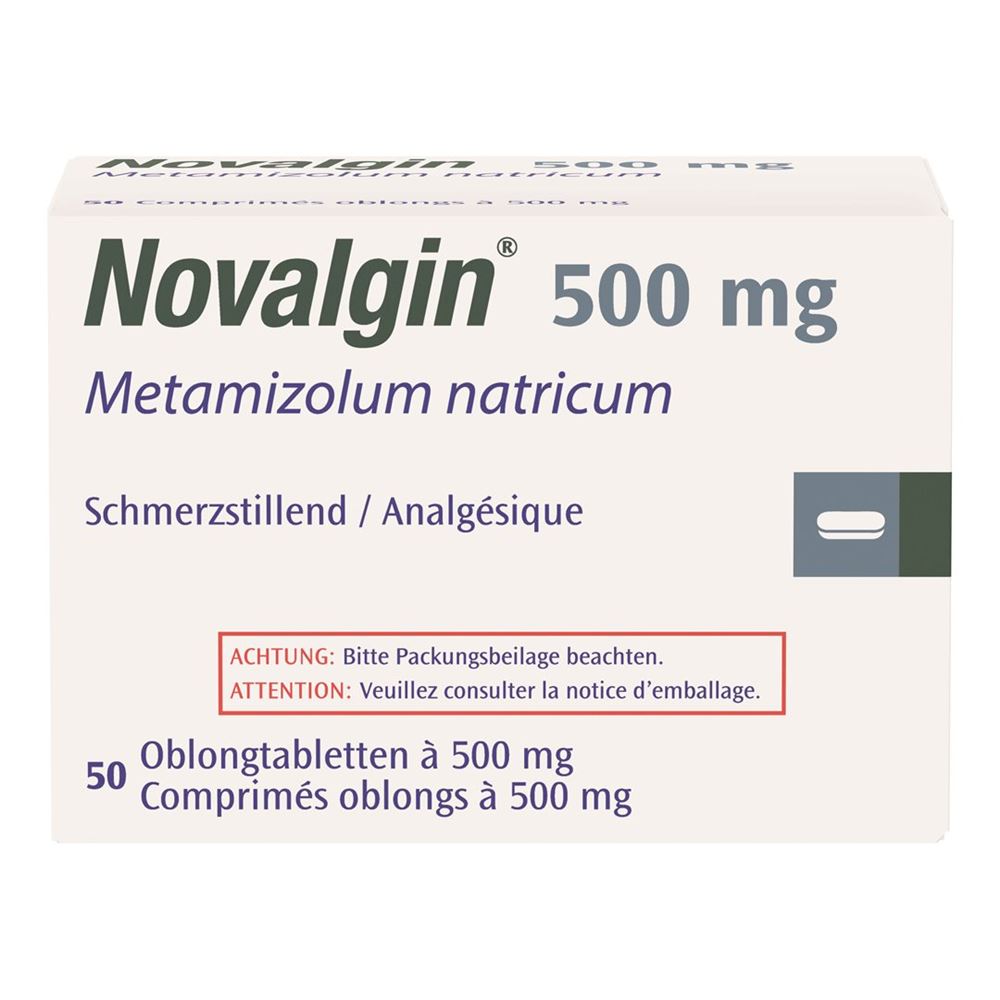 NOVALGIN Filmtabl 500 mg Blist 50 Stk