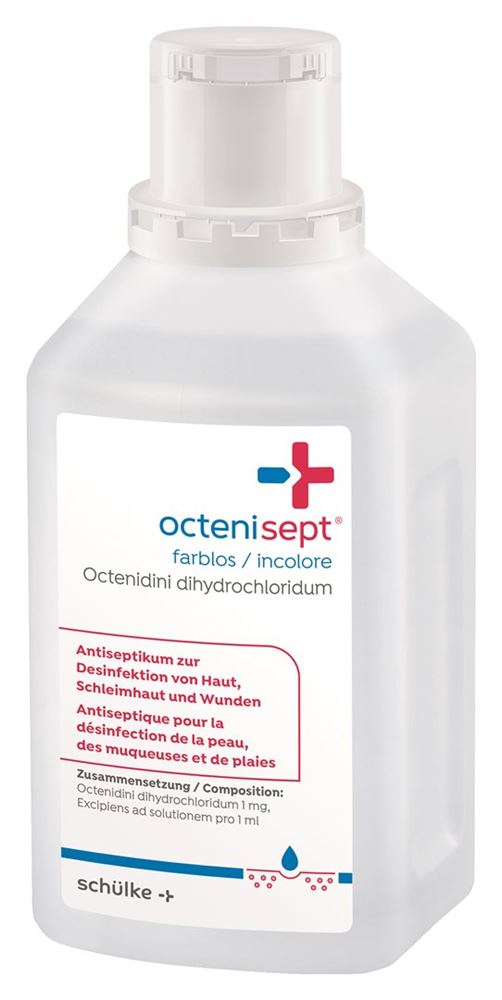 OCTENISEPT sol incolore avec couvercle fl 500 ml