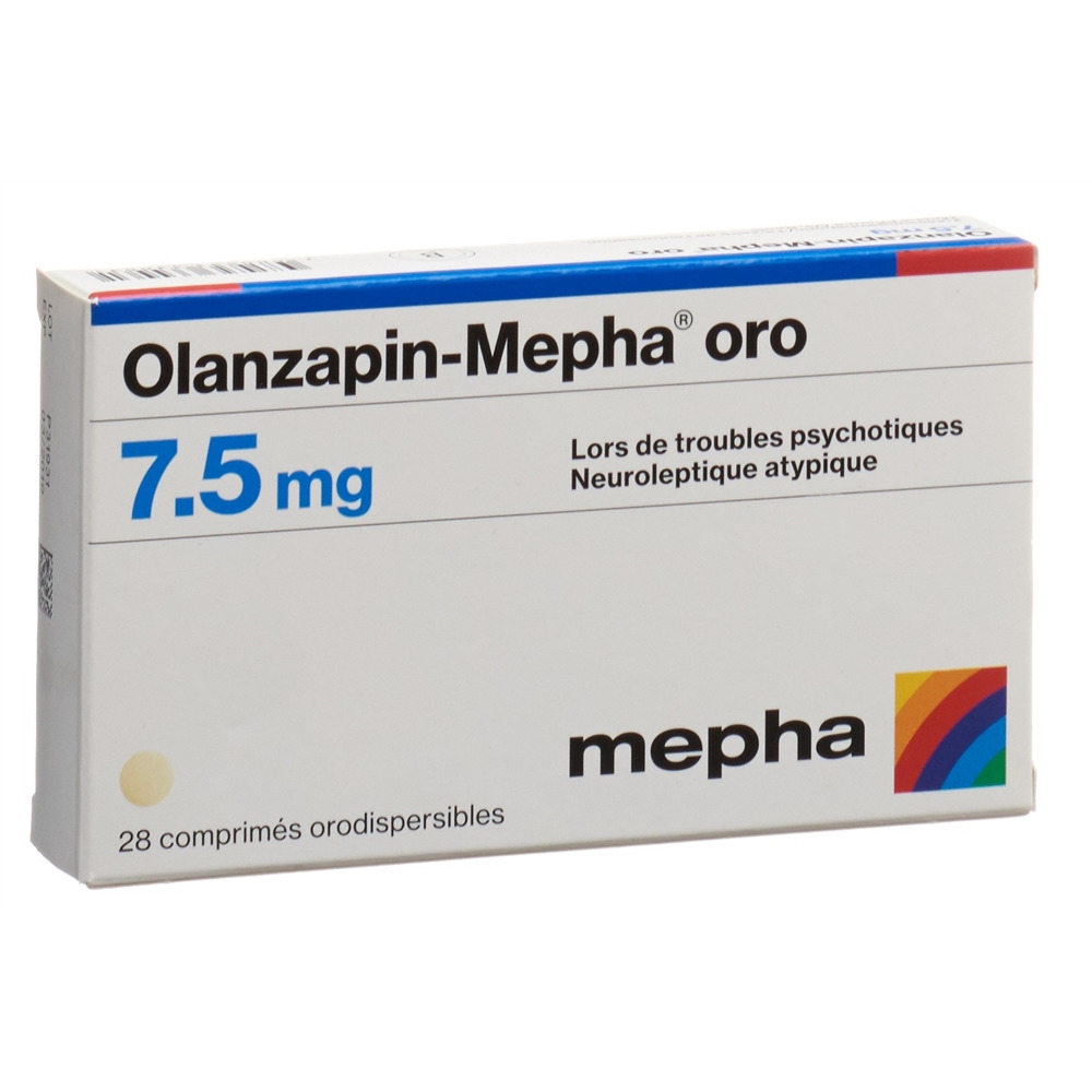 OLANZAPINE oro 7.5 mg, image 2 sur 2