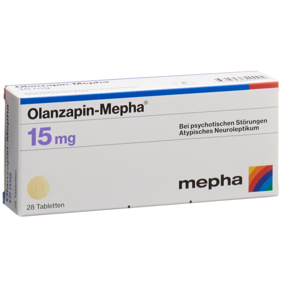 OLANZAPINE Mepha 15 mg, Hauptbild