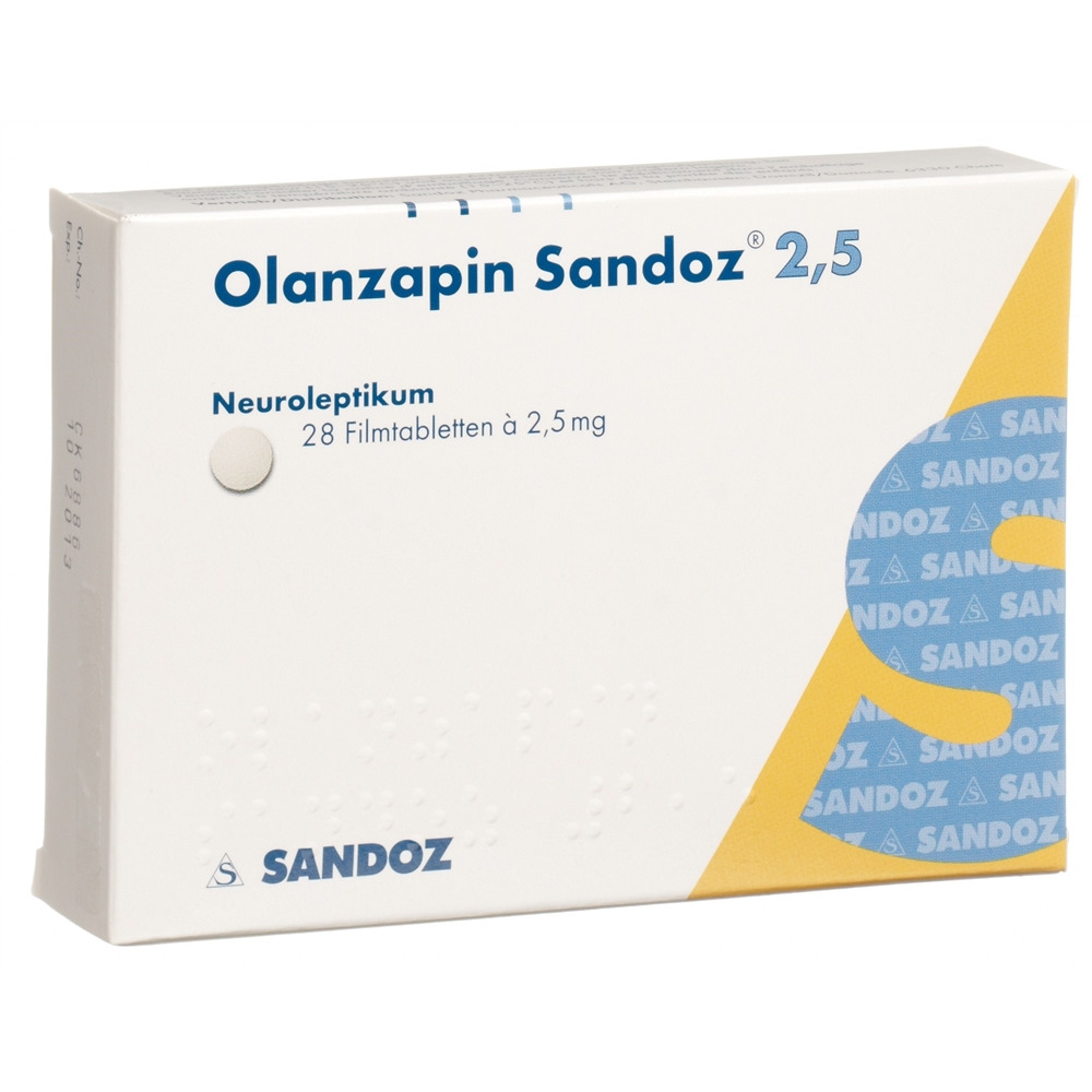 OLANZAPINE Sandoz 2.5 mg, Hauptbild