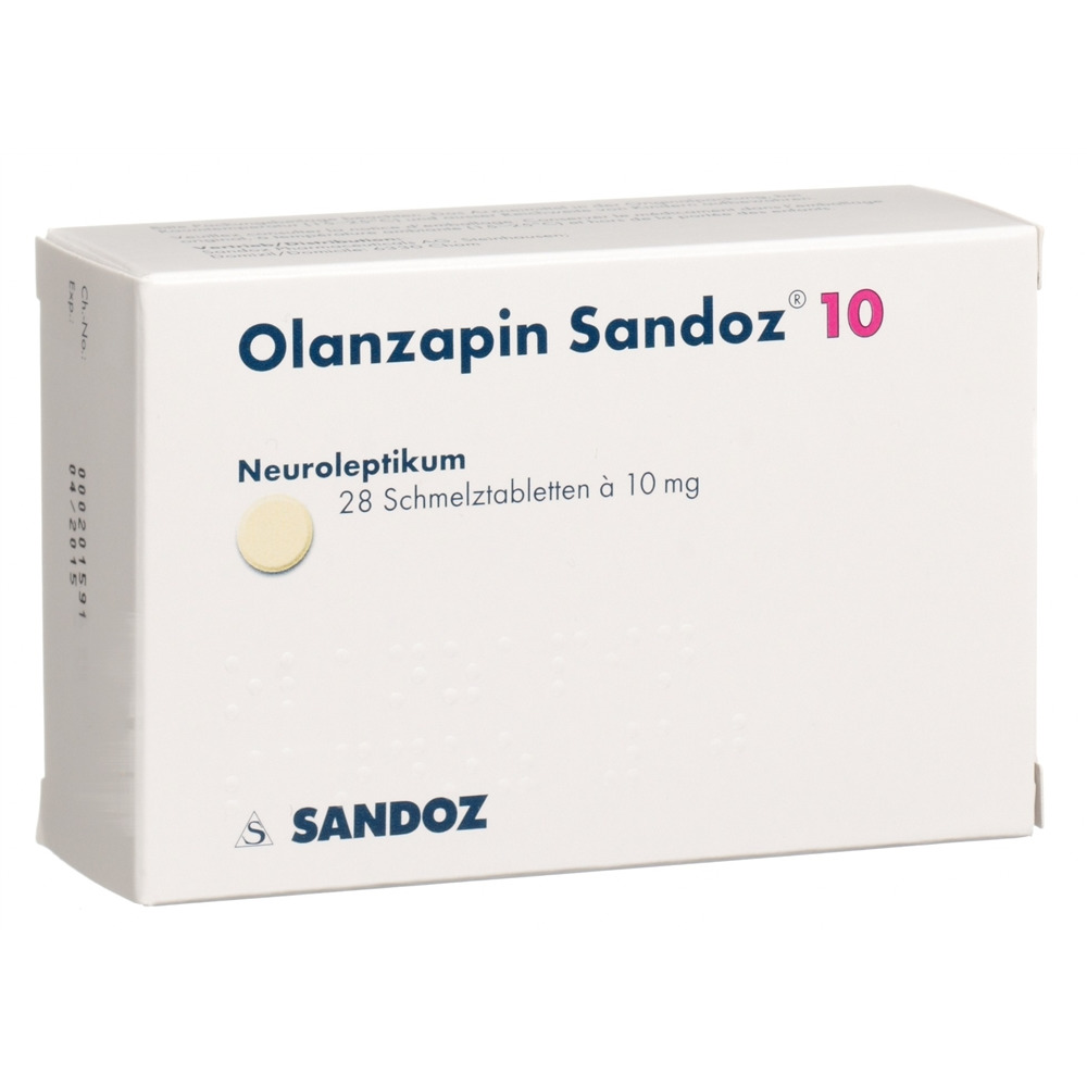 Olanzapin Sandoz Sandoz 10 mg, Hauptbild