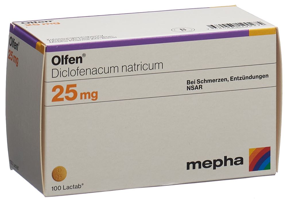 OLFEN Lactab 25 mg blist 100 pce