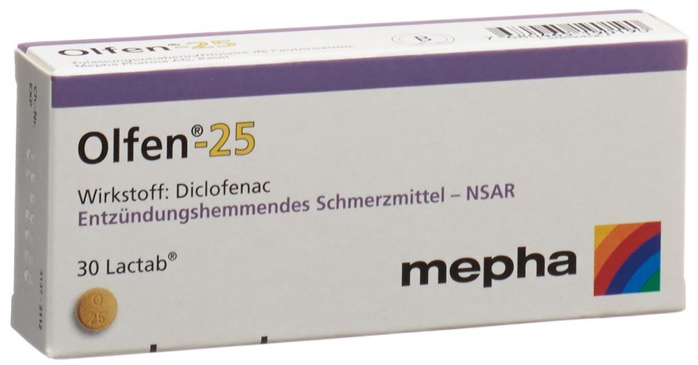 OLFEN Lactab 25 mg blist 30 pce