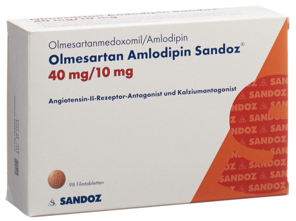 OLMESARTAN AMLODIPINE Sandoz, Hauptbild