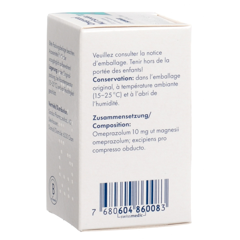 OMEPRAZOLE MUT Sandoz 10 mg, image 2 sur 2