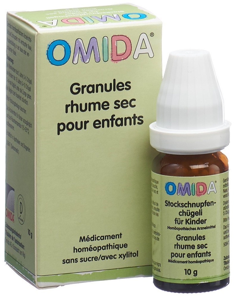 Omida granules rhume sec pour enfants, image 3 sur 4