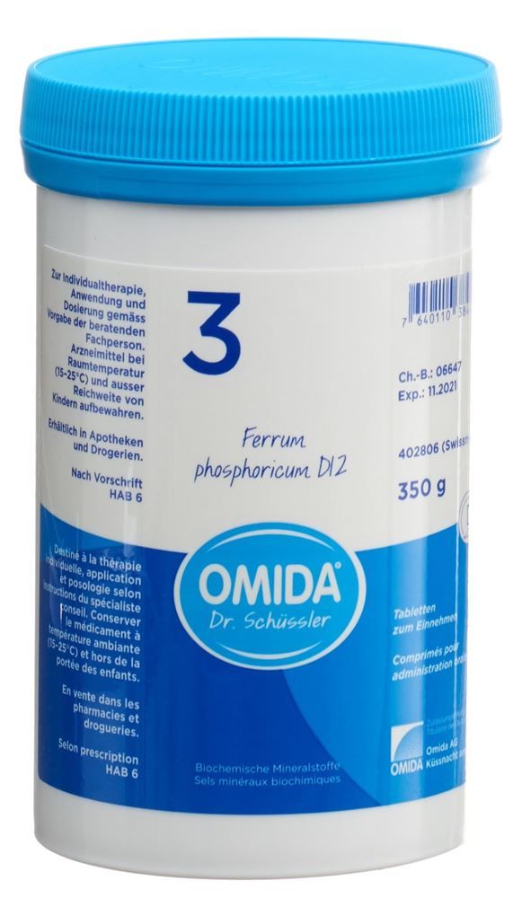 Omida Nr3 Ferrum phosphoricum 12 D, Hauptbild