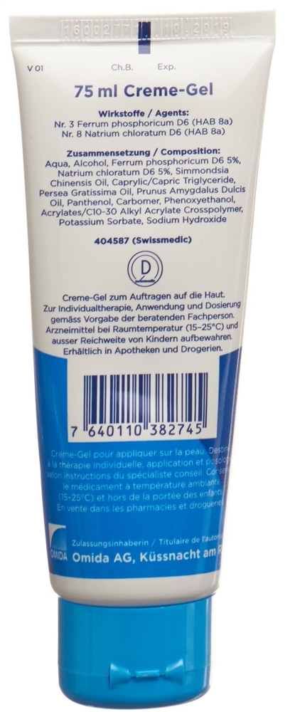 Omida no3&8 ferrum phosphoricum plus crème-gel, image 2 sur 2