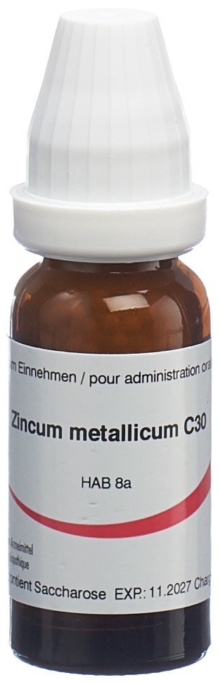 Omida Zincum metallicum 30 C, Hauptbild