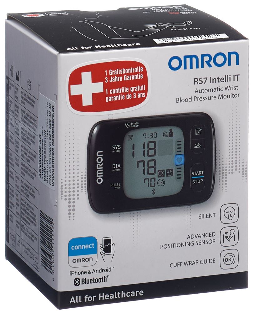 OMRON Blutdruckmessgerät Handgelenk RS7