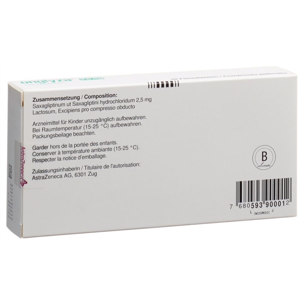 ONGLYZA cpr 2.5 mg blist 28 pce, image 2 sur 2