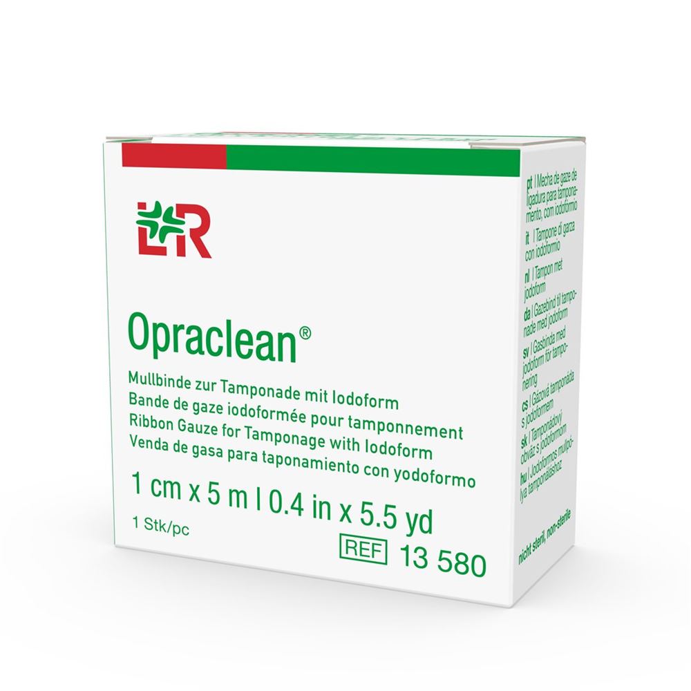OPRACLEAN Mullbinde zur Tamponade mit Jodoform, Hauptbild