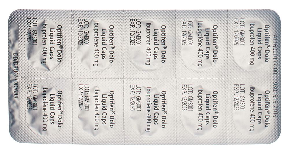 OPTIFEN Dolo Liquid Caps 400 mg, image 3 sur 5