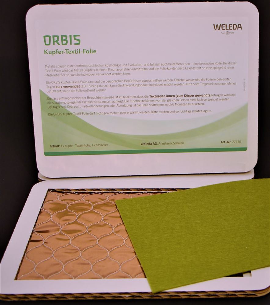 Orbis feuille-textile-cuivre