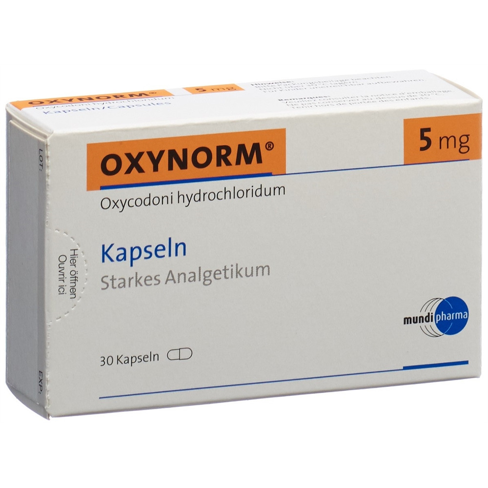 OXYNORM Kaps 5 mg Blist 30 Stk, Hauptbild