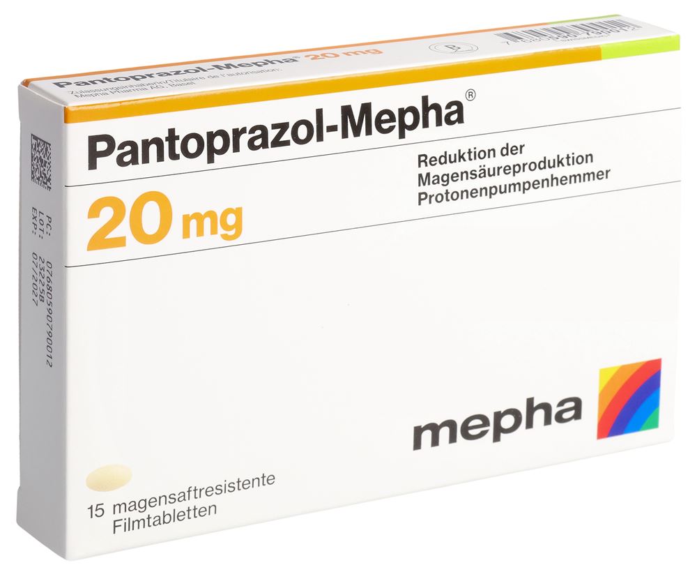 PANTOPRAZOLE Mepha 20 mg, Hauptbild