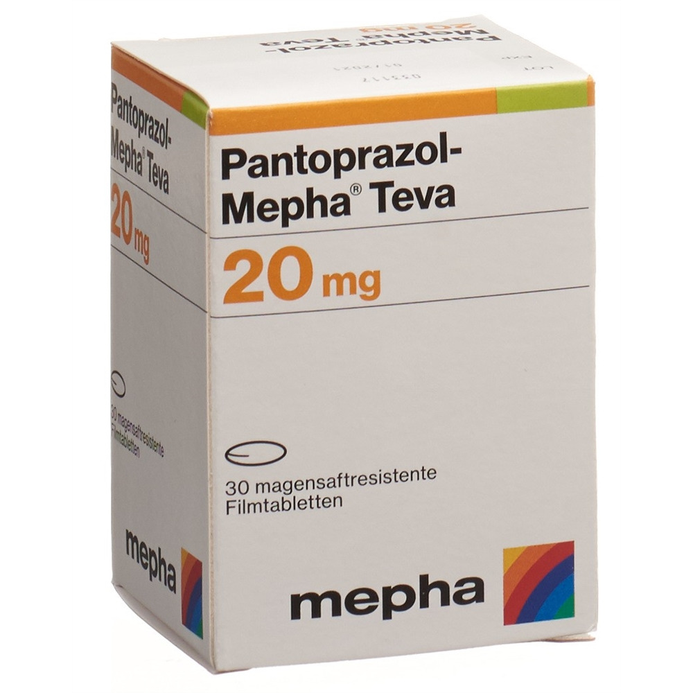 PANTOPRAZOLE Mepha Teva 20 mg, image principale