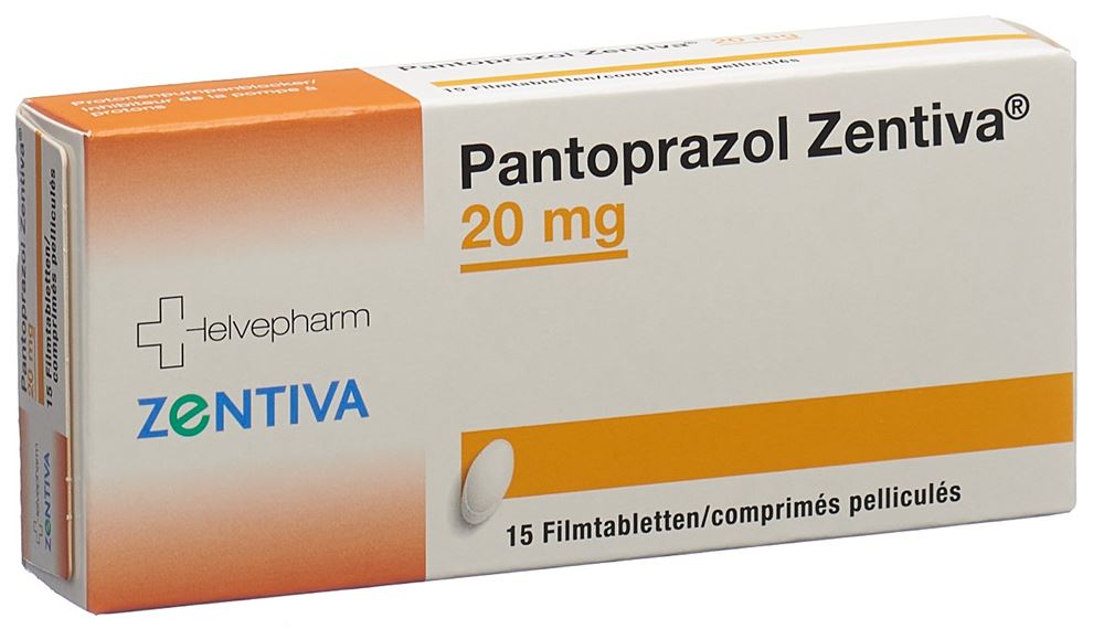 PANTOPRAZOLE Zentiva 20 mg, image principale