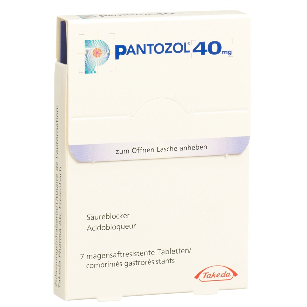 PANTOZOL cpr pell 40 mg blist 7 pce, image principale