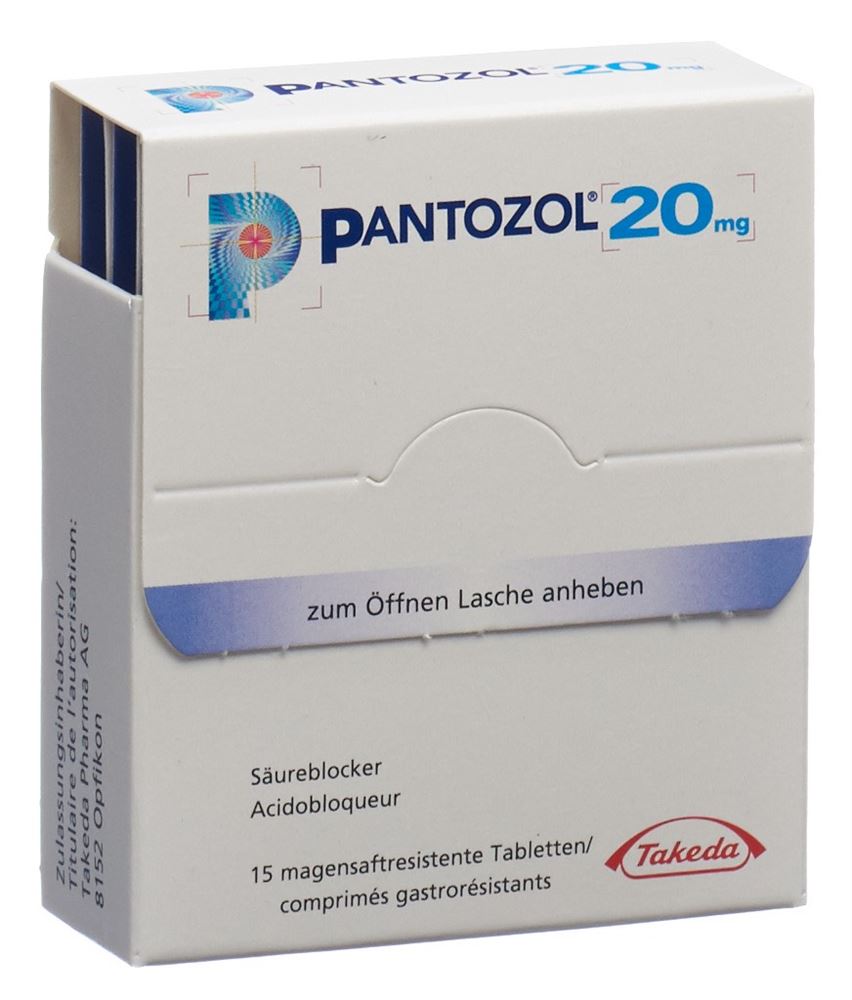 PANTOZOL Filmtabl 20 mg PocketPack 15 Stk, Hauptbild