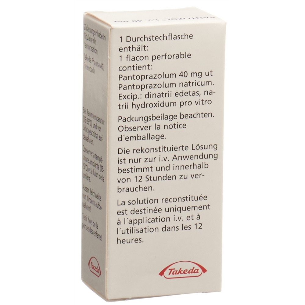 PANTOZOL Trockensub 40 mg i.v. Durchstf 1 Stk, Bild 2 von 2