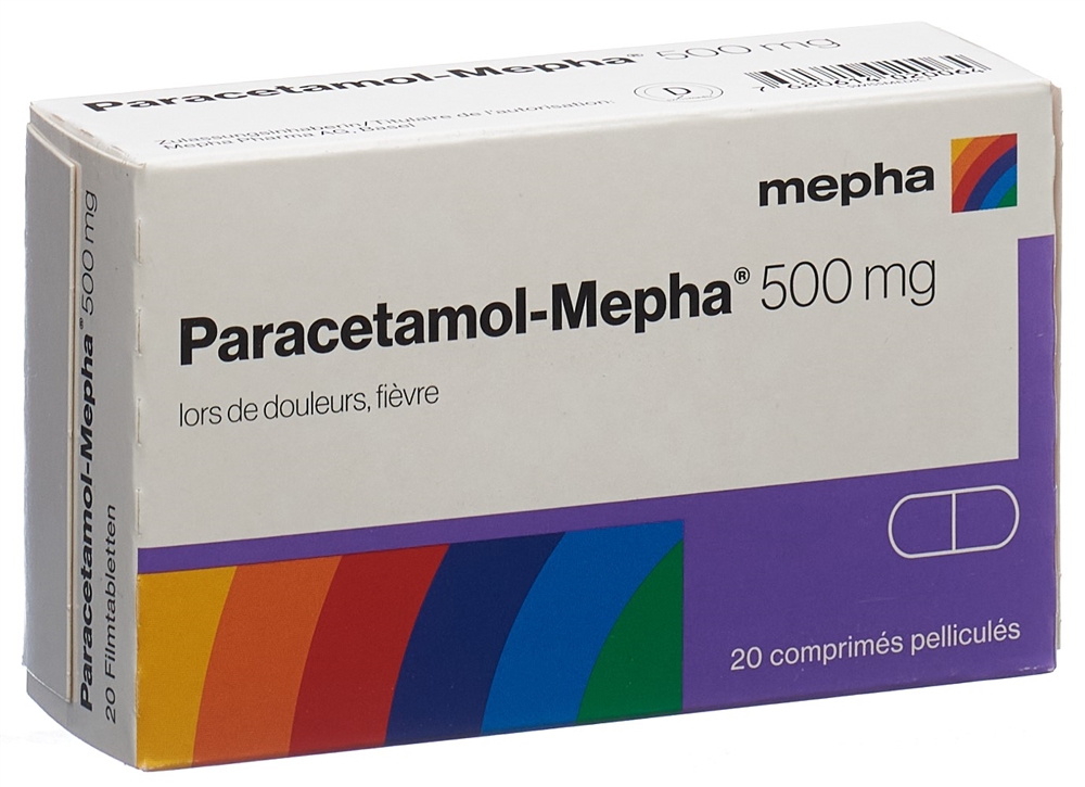 PARACETAMOL Mepha 500 mg, image 4 sur 4