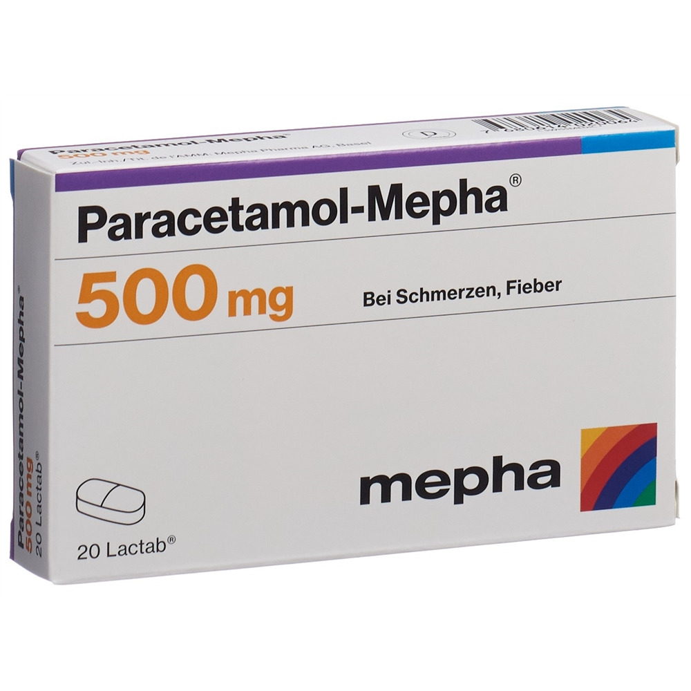 PARACETAMOL Mepha 500 mg, image principale