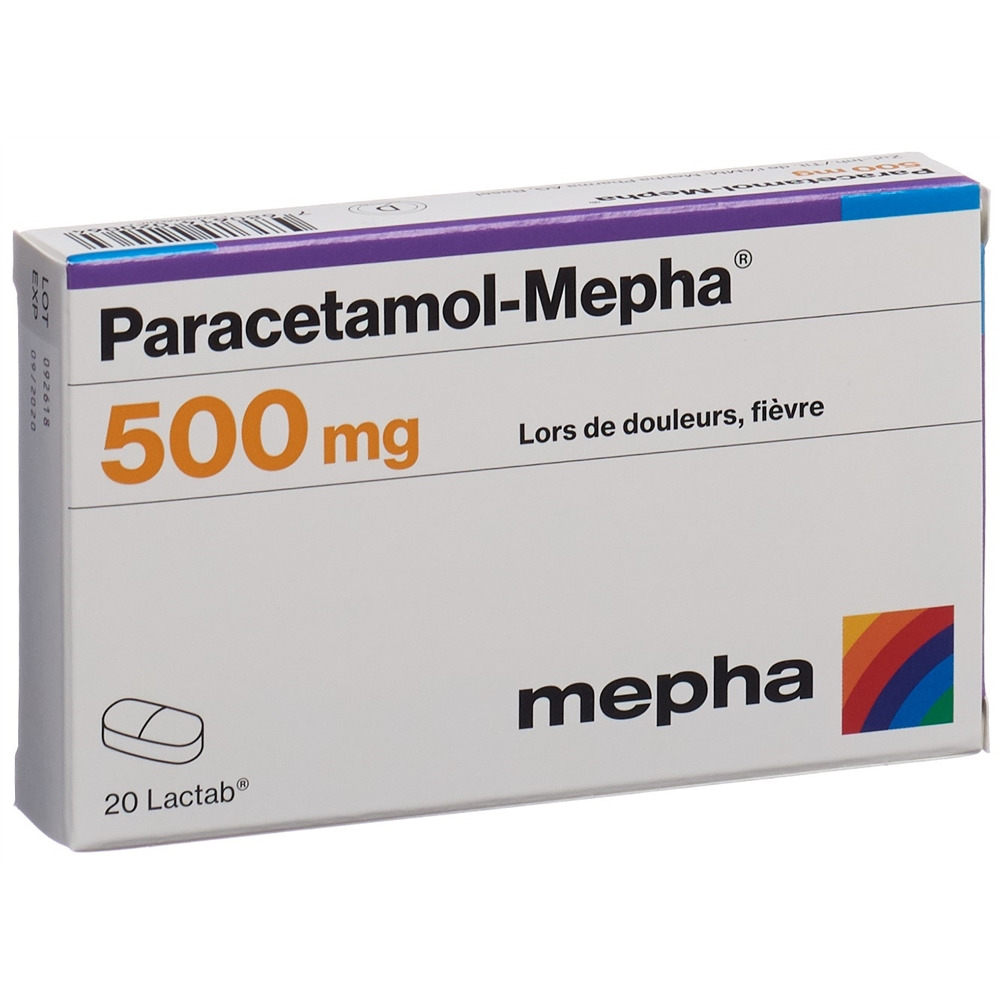 PARACETAMOL Mepha 500 mg, Bild 2 von 4