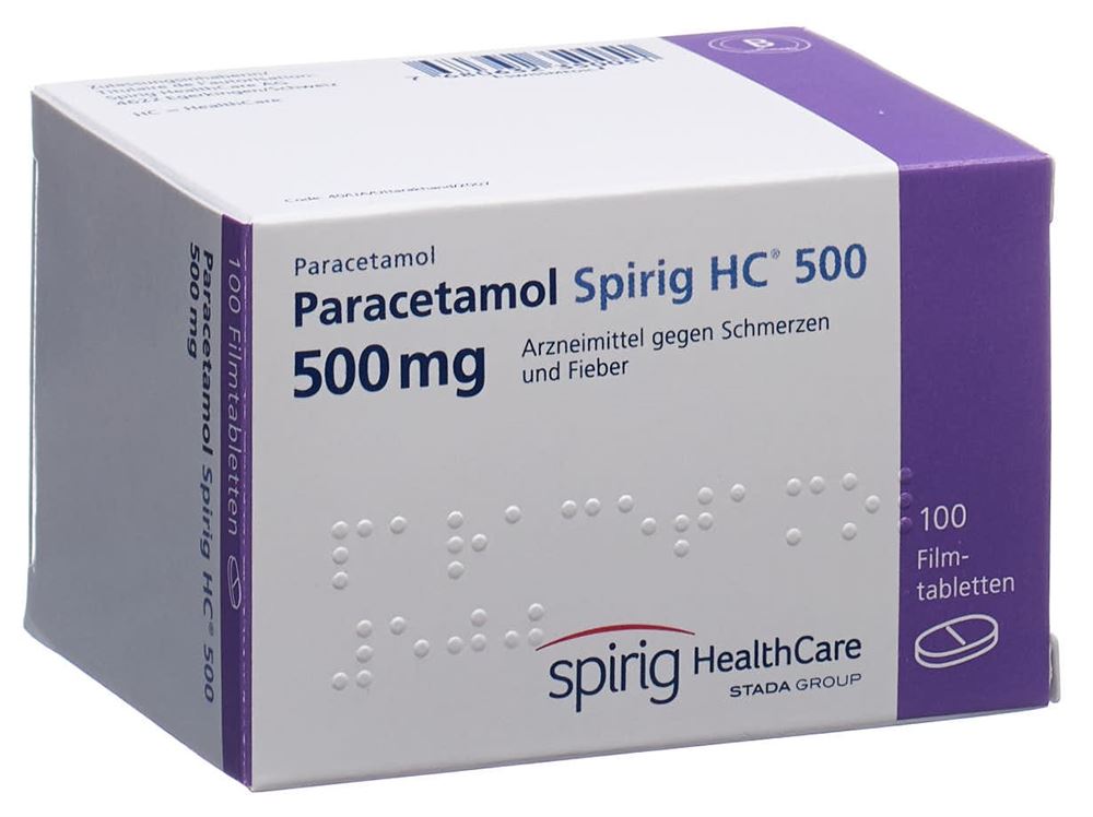 PARACETAMOL Spirig HC 500 mg, image principale