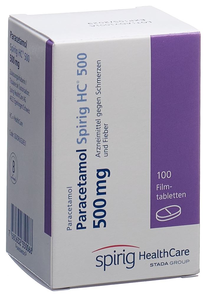 PARACETAMOL Spirig HC 500 mg