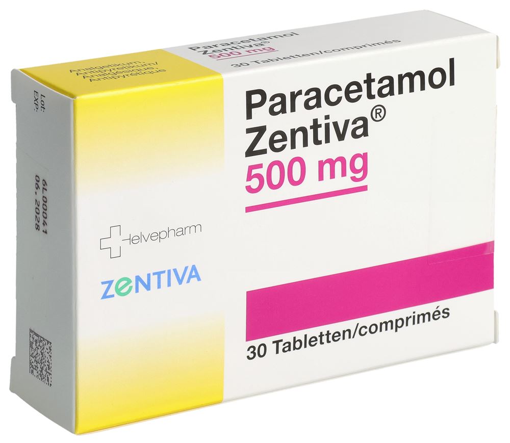 PARACETAMOL Zentiva 500 mg, image principale