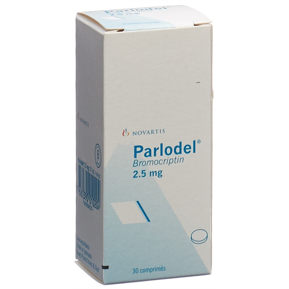 PARLODEL cpr 2.5 mg fl 30 pce, image 2 sur 2