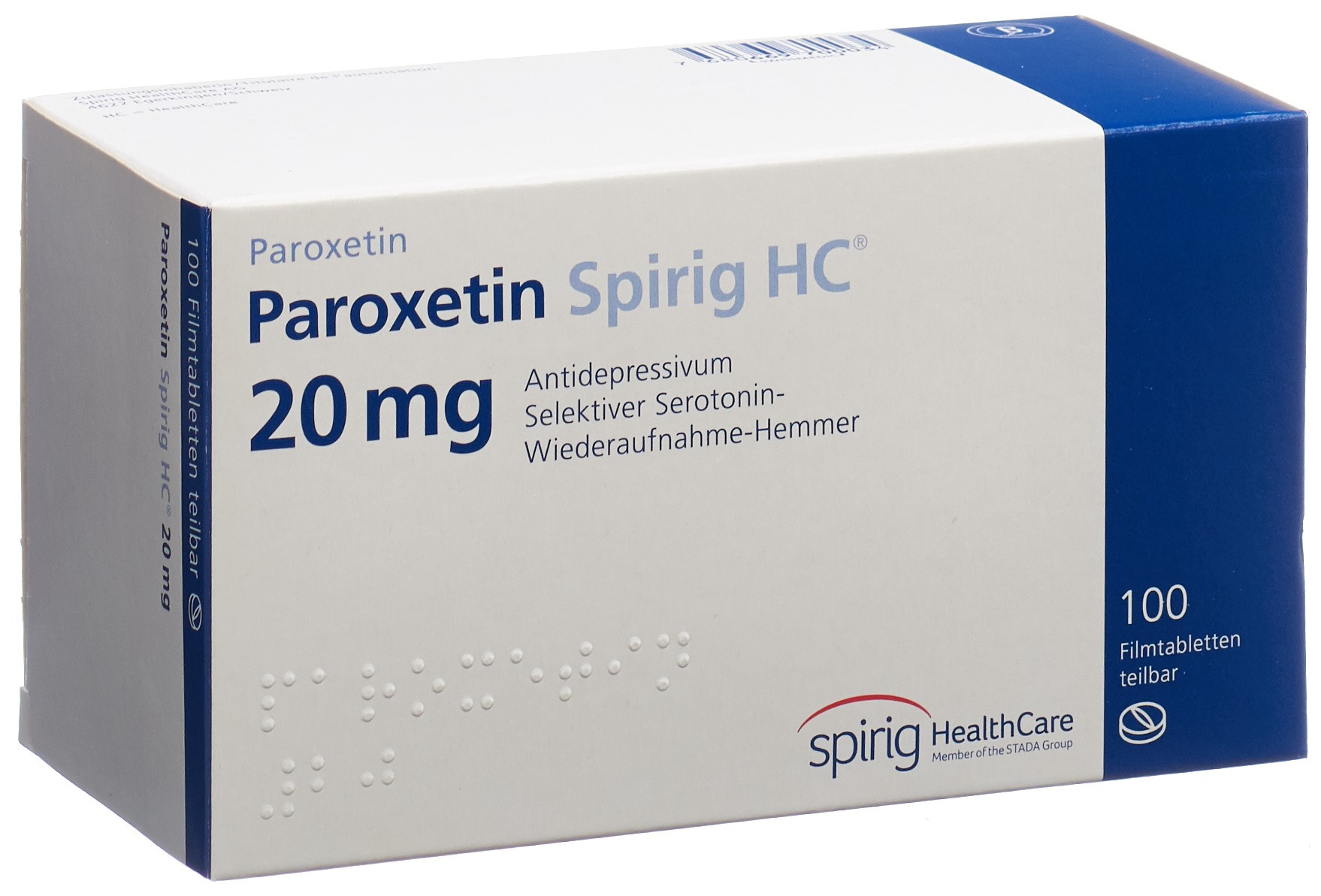 PAROXETINE Spirig HC 20 mg, Hauptbild