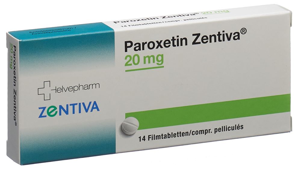 PAROXETINE Zentiva 20 mg, image principale