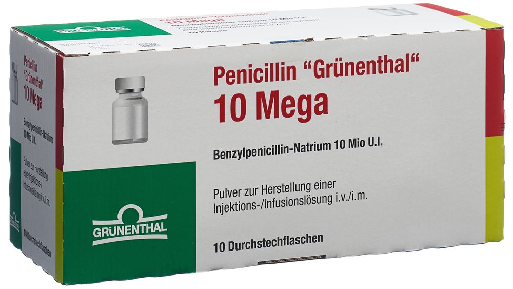 PENICILLINE Grünenthal 10 Mega, Hauptbild