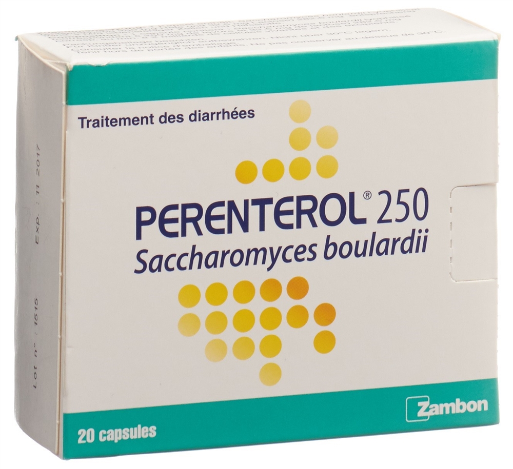 PERENTEROL caps 250 mg blist 20 pce, image 2 sur 2