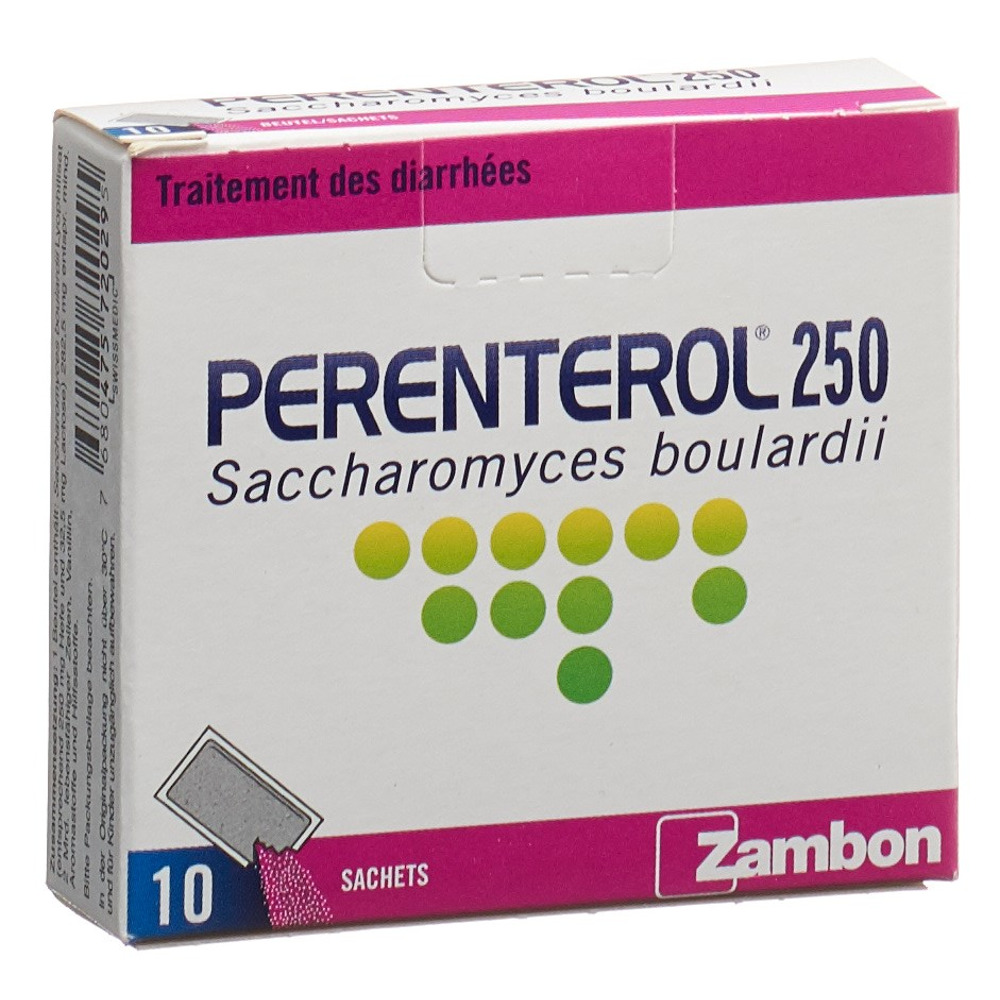 PERENTEROL pdr 250 mg sach 10 pce, image 4 sur 5