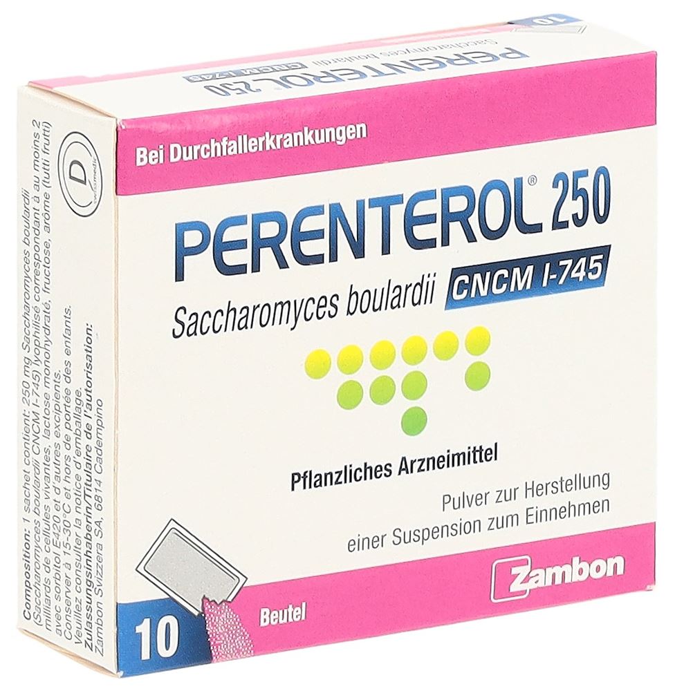 PERENTEROL Plv 250 mg Btl 10 Stk