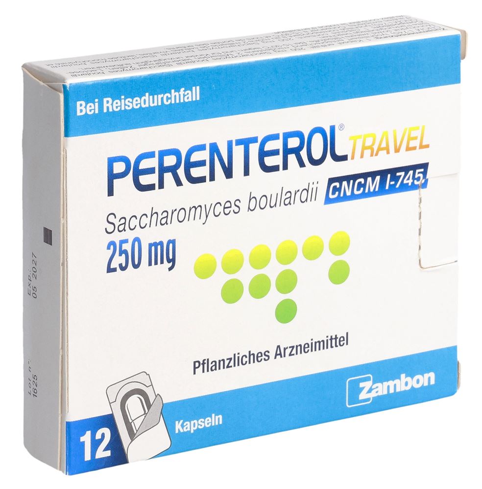 PERENTEROL travel 250 mg, Hauptbild