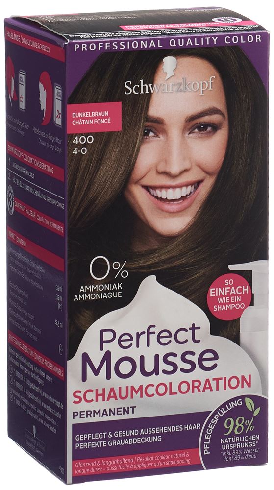 PERFECT MOUSSE mousse 400 châtain foncé 1 pce