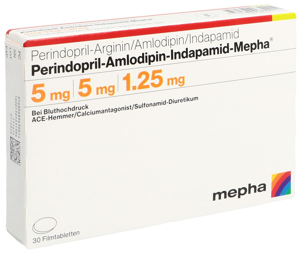 PERINDOPRIL AMLODIPINE Mepha, Hauptbild