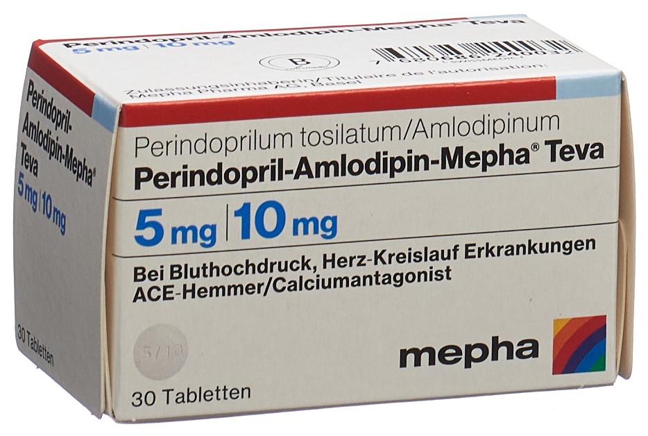 PERINDOPRIL AMLODIPINE Amlodipin-Mepha Teva, Hauptbild