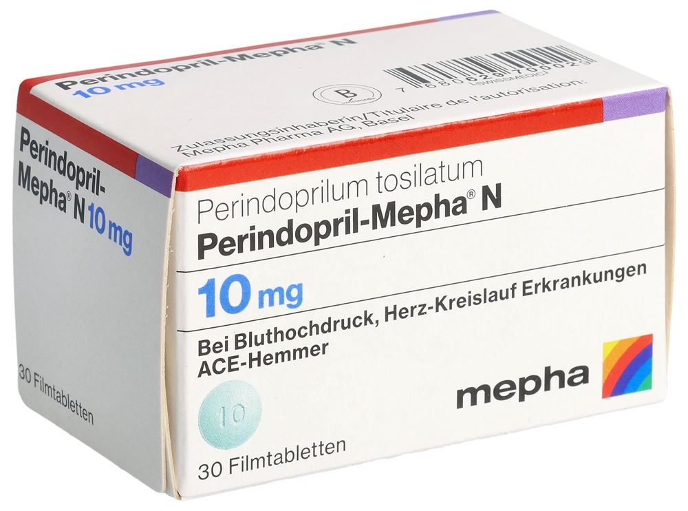 Perindopril-Mepha N N 10 mg, image principale