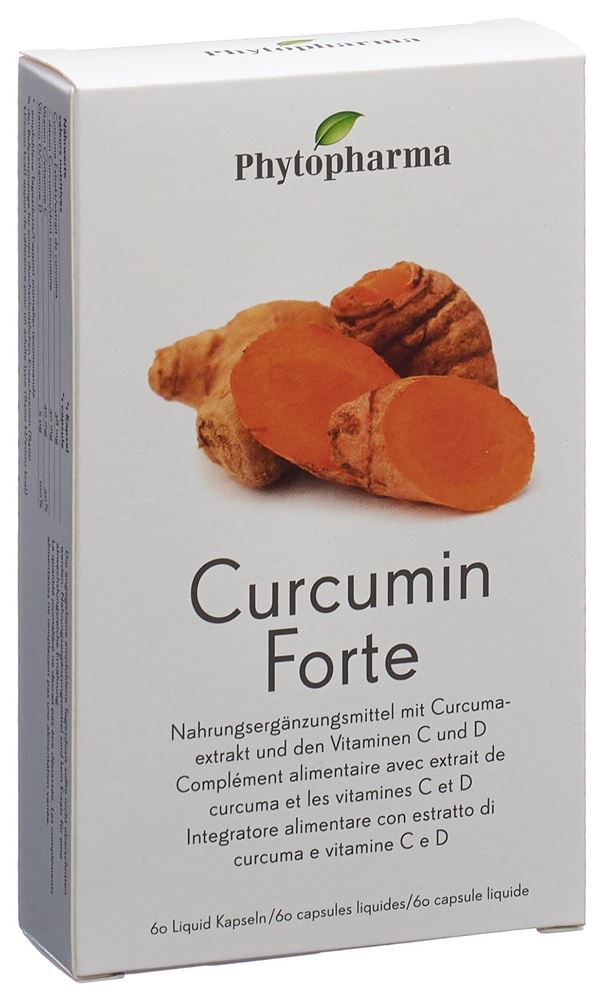 PHYTOPHARMA Curcumin Forte capsules liquides, image principale