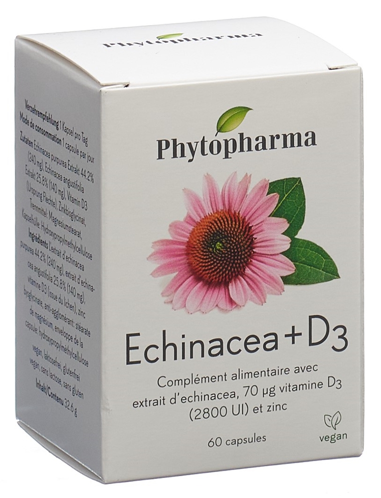 PHYTOPHARMA echinacea + vitamine D3, image 2 sur 3