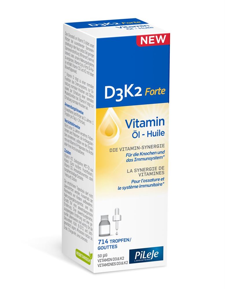PILEJE D3K2 vitamine forte huile
