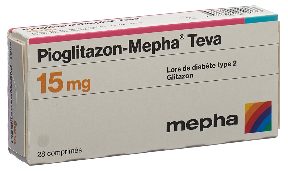 PIOGLITAZONE Mepha Teva 15 mg, Bild 2 von 2