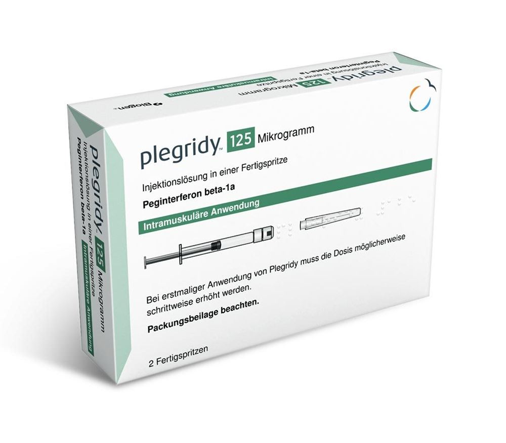 PLEGRIDY Inj Lös 125 mcg/0.5 ml Fertigspritze Fertspr 2 Stk, Hauptbild