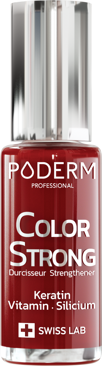 PODERM Nagellack Color Strong Härtung